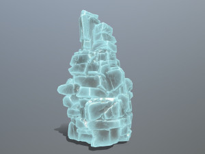 Ice rock Model 3D