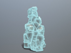 Ice rock Model 3D