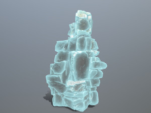 Ice rock Model 3D