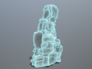 Ice rock Model 3D