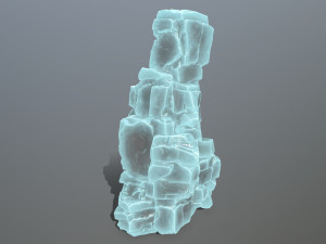 Ice rock Model 3D
