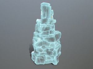 Ice rock Model 3D