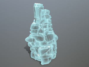 Ice rock Model 3D