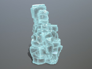 Ice rock Model 3D