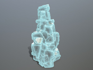 Ice rock Model 3D