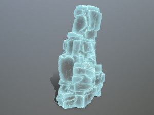 Ice rock Model 3D