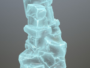 Ice rock Model 3D
