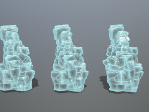 Ice rock Model 3D