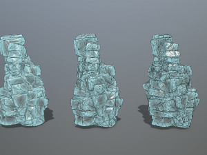 Ice rock Model 3D