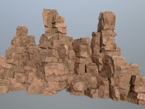Desert rock set 3D Model