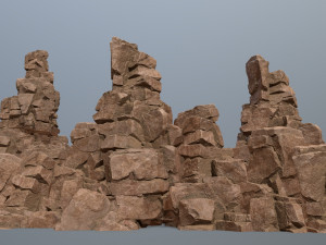 Desert rock set Modèle 3D