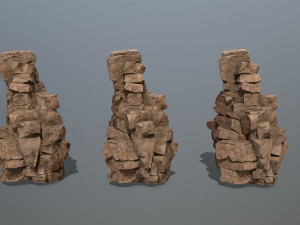 Desert rock set Modèle 3D