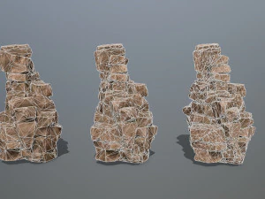 Desert rock set 3D Model