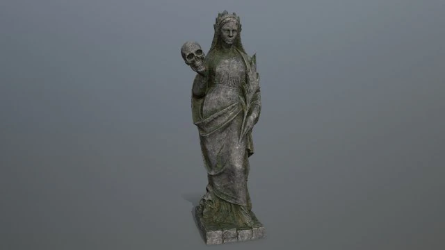Afrodit Statue 3D Model .c4d .max .obj .3ds .fbx .stl .blend 