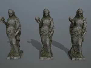 Afrodit Statue 3D Model