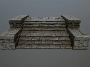 Scale in rovina Modello 3D