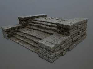 RuinStairs 3D Model