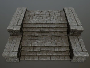 RuinStairs 3D Model