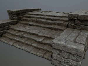 RuinStairs 3D Model