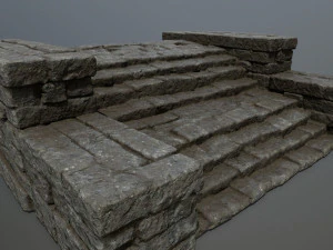RuinStairs 3D Model