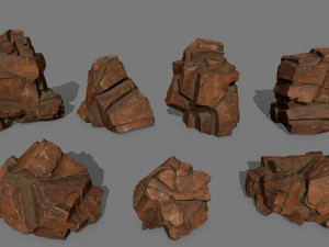 Desert rocks 3D Model