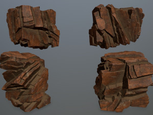 Desert rocks Model 3D