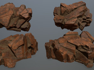 Desert rocks Model 3D