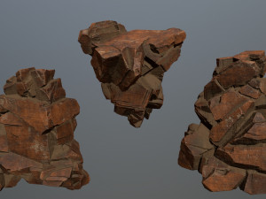 Desert rocks Model 3D