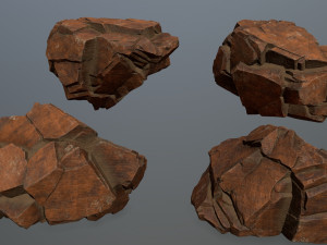 Desert rocks Model 3D