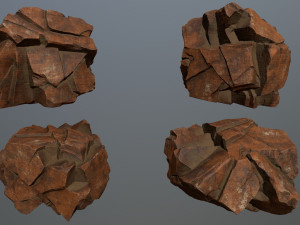 Desert rocks Model 3D