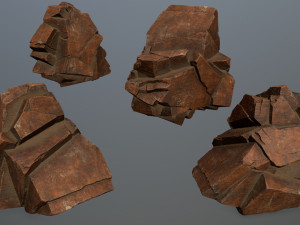 Desert rocks Model 3D