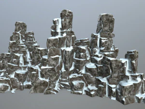 Roccia di neve Modello 3D