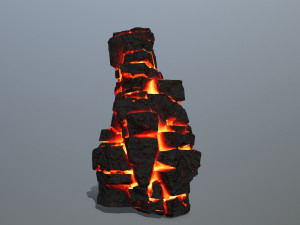 Lava rocks Model 3D