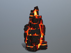 Lava rocks Model 3D
