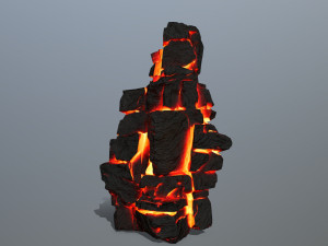 Lava rocks Model 3D