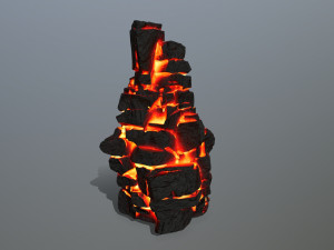 Lava rocks Model 3D