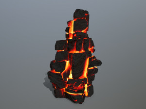 Lava rocks Model 3D