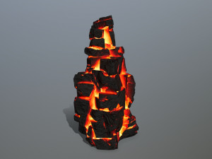Lava rocks Model 3D