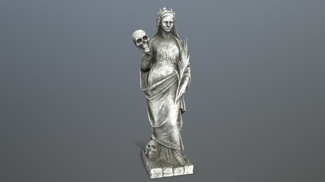 Afrodit Statue Modello 3D .c4d .max .obj .3ds .fbx .stl .blend 