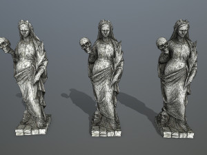 Afrodit Statue Modello 3D