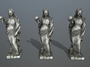 Afrodit Statue 3D Model