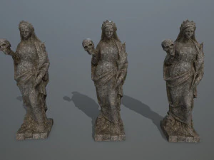 Afrodit Statue 3D Model