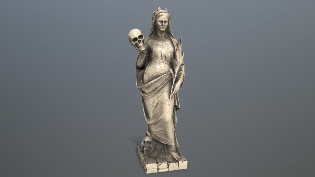 Afrodit Statue 3D Модель .c4d .max .obj .3ds .fbx .stl .blend