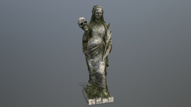 Afrodit Statue 3D Model .c4d .max .obj .3ds .fbx .stl .blend 