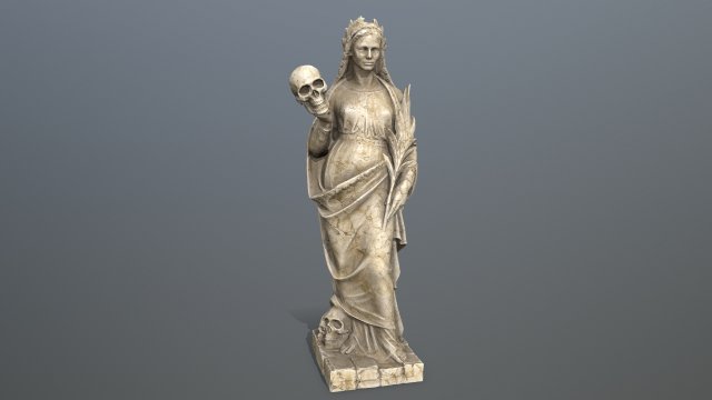 Afrodit Statue Model 3D .c4d .max .obj .3ds .fbx .stl .blend 