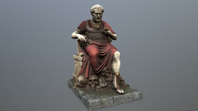Man Statue 3D-Modell .c4d .max .obj .3ds .fbx .stl .blend 