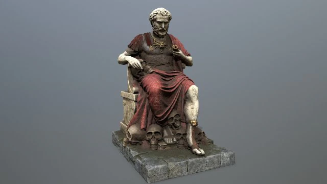Man Statue 3D Model .c4d .max .obj .3ds .fbx .stl .blend