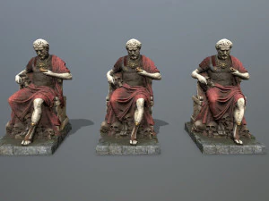 Man Statue 3D Model