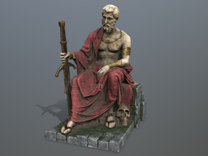 Man Statue 2 Modèle 3D