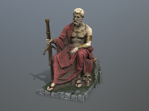 Man Statue 2 Model 3D